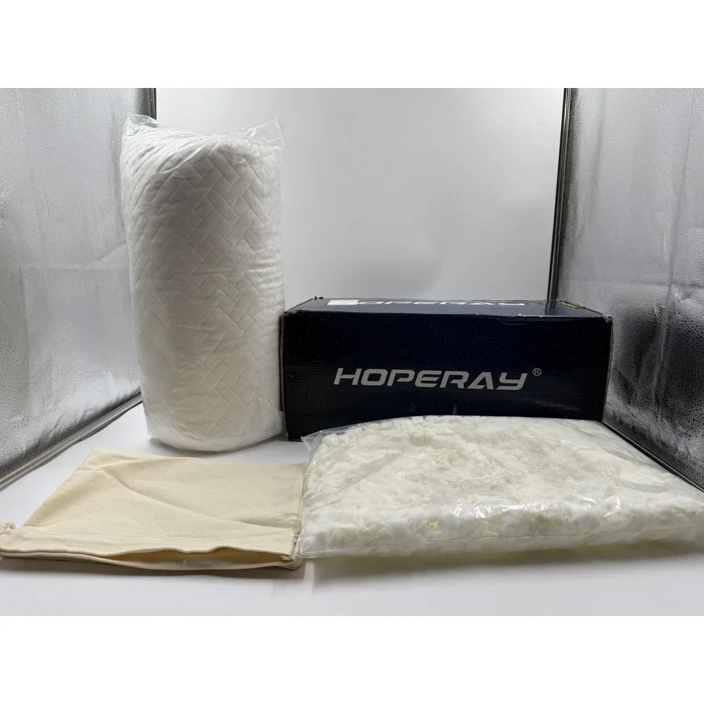 Hoperay Bed Neck Pillows for Sleeping‎ - Bedding Shredded Memory Foam Firm Queen